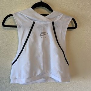 Nike Air Sportswear White Sleeveless Crop Top
